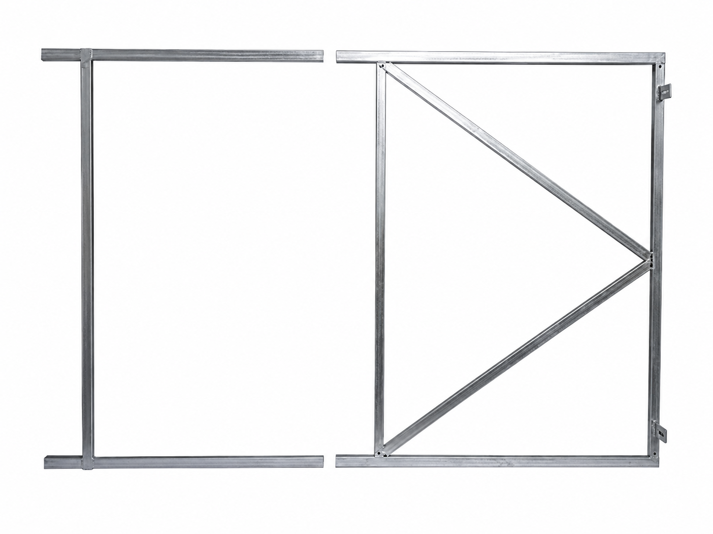 verstelbaar poortframe 100-150 cm uitschuifbaar voor poorten en hekken