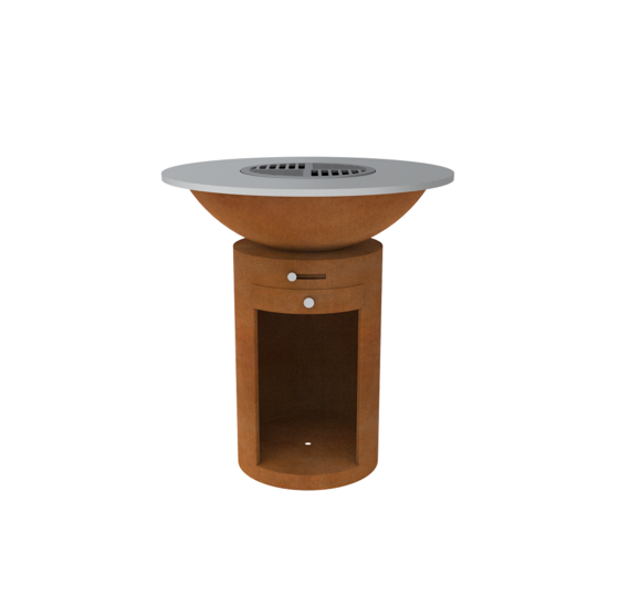 BBQ  Ø85x100cm(cylinder/lage schaal)