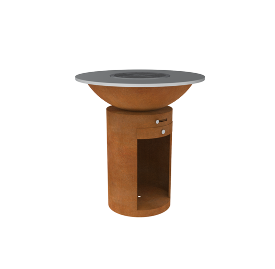 BBQ  Ø85x100cm(cylinder/lage schaal)