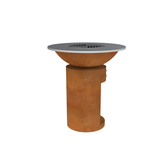 BBQ  Ø85x100cm(cylinder/lage schaal)