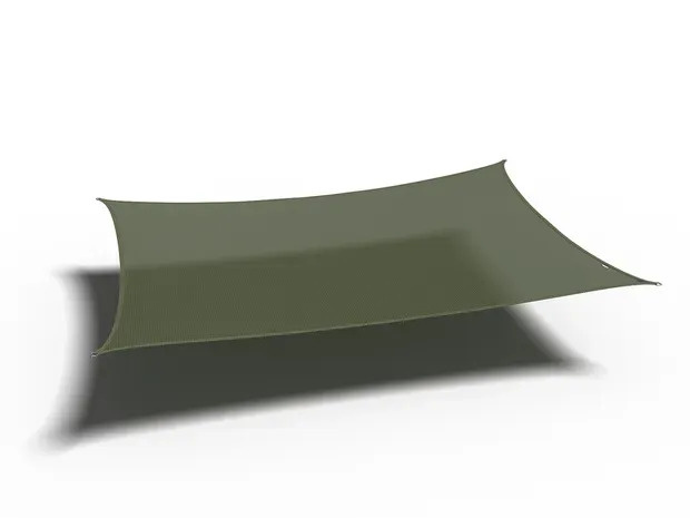 Pergola robiniahout 400x300 cm met schaduwdoek olive rechthoekig