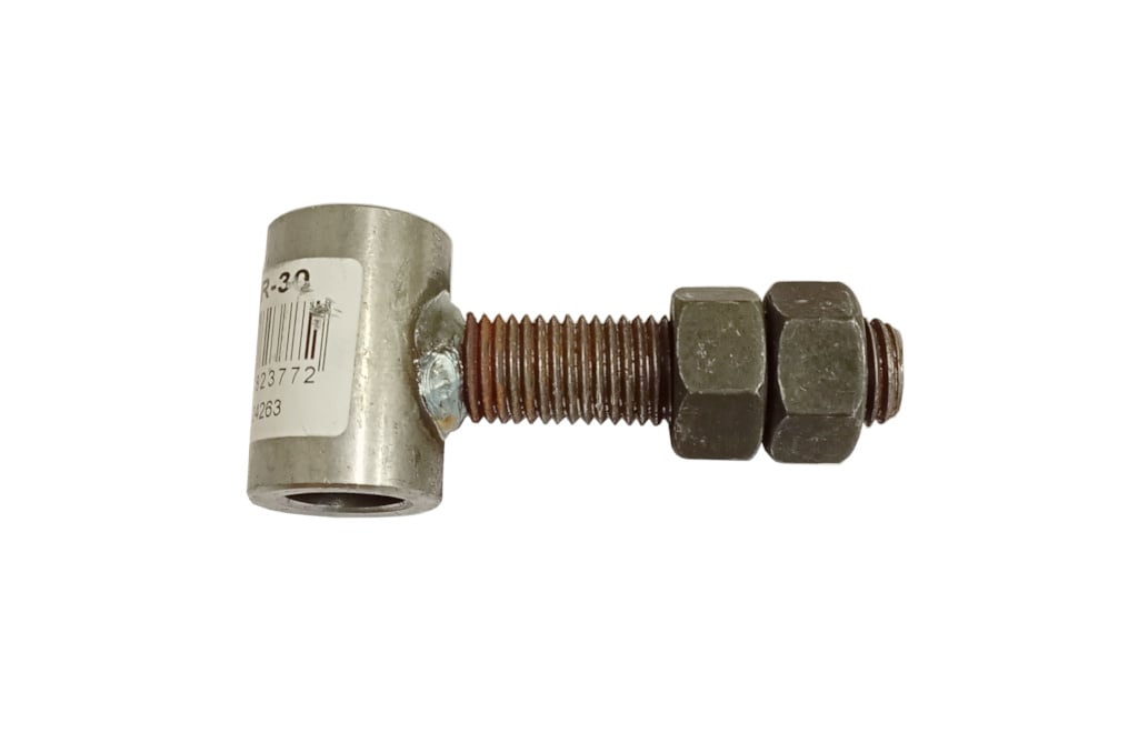 Hermic Staldeur scharnier 65mm met draadstang en moeren voor zware deuren