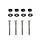 bevestigingsset met rubber buffers voor SCH-081, SCH-082 en SCH-084