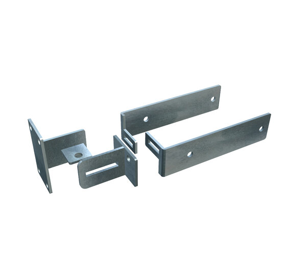 Hermic Slagboomsluiting verstelbaar 60-100 cm gegalvaniseerd (set)