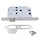 WC-slot 80x116mm RVS met bevestigingsschroeven inclusief