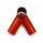 Schommelverbinding 102x102x102mm Y-configuratie rood gepoedercoat