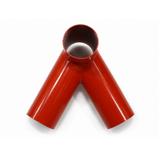Hermic Schommelverbinding 102x102x102mm Y-configuratie rood gepoedercoat