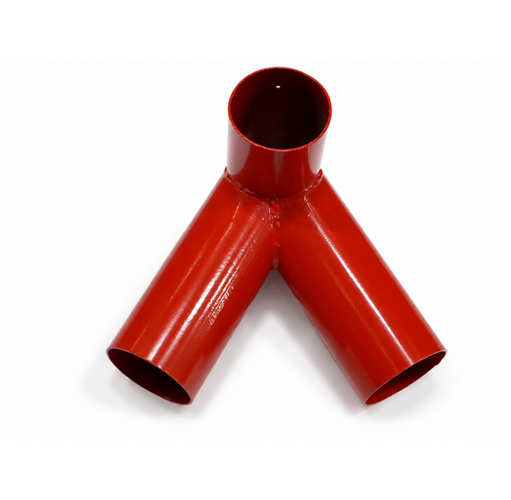 Hermic Schommelverbinding 102x102x102mm Y-configuratie rood gepoedercoat