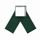 Schommelverbinding Y-vorm metaal 2mm groen gepoedercoat