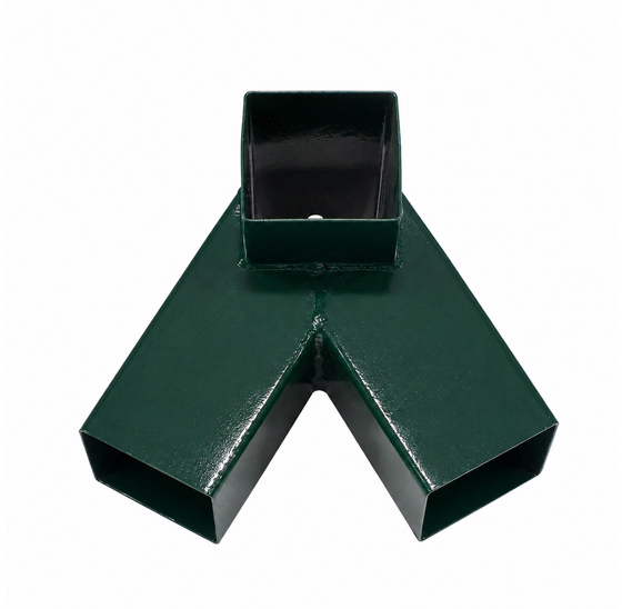 Hermic Schommelverbinding Y-vorm metaal 2mm groen gepoedercoat