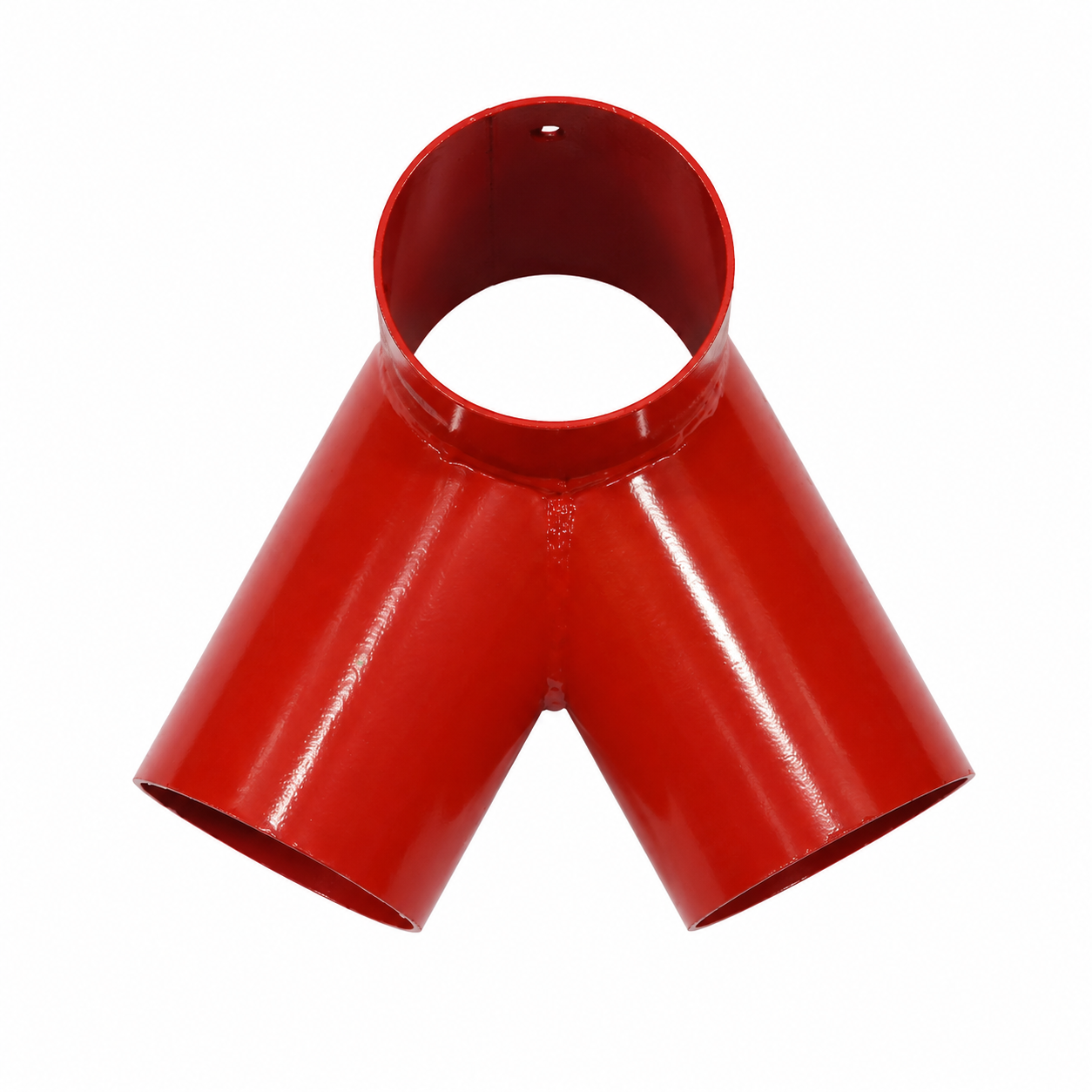 Hermic Y-schommelverbinding 3-weg rood gepoedercoat 2mm voor speeltoestellen