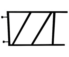 Hermic Poortframe verstelbaar 1500x800 mm staal zwart gepoedercoat 1,8 mm