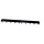 Stalen kantopsluiting zwart 1060x240 mm - 1,5 mm dik met poedercoating