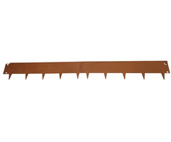 Hermic Kantopsluiting cortenstaal 1060x240 mm met gevouwen rand 1,5 mm