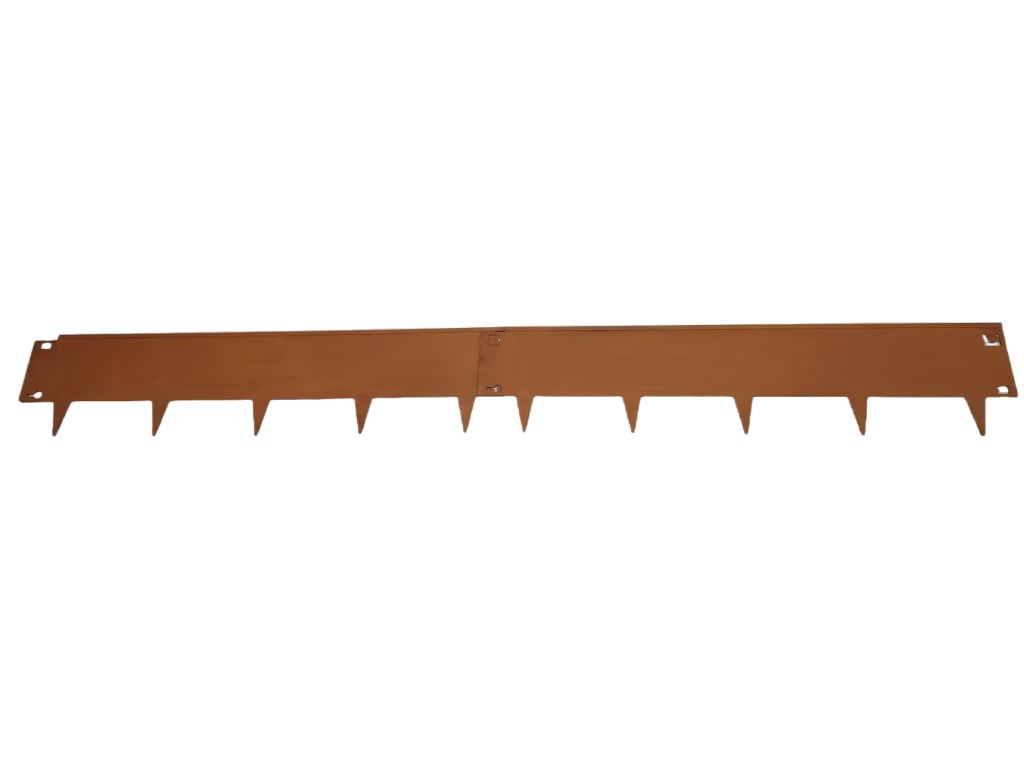 Hermic Kantopsluiting cortenstaal 1060x240 mm met gevouwen rand 1,5 mm