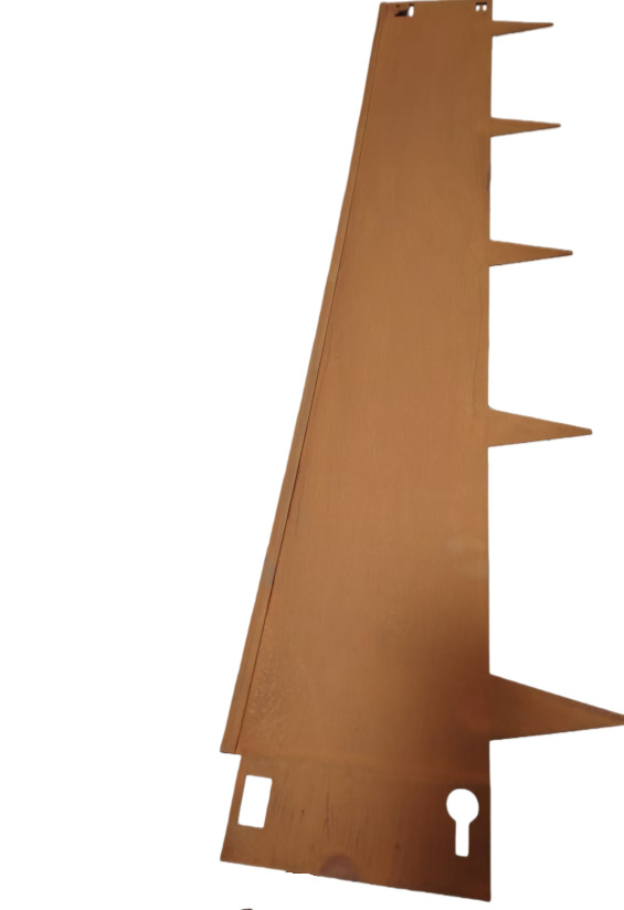 Hermic Kantopsluiting cortenstaal 1060x240 mm met gevouwen rand 1,5 mm