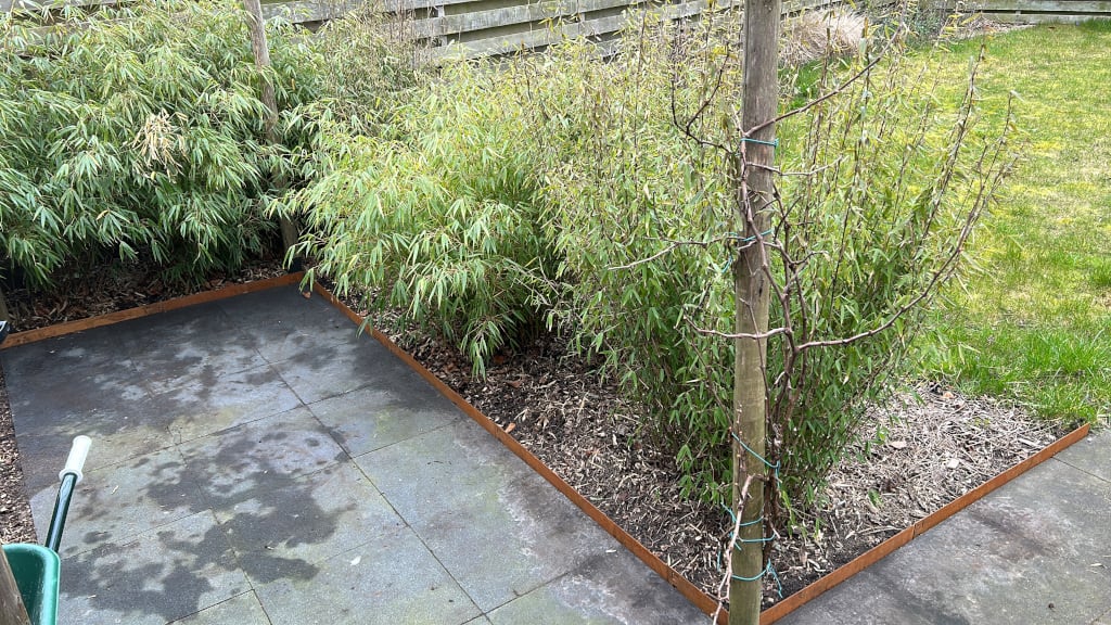 Hermic Kantopsluiting cortenstaal 1060x240 mm met gevouwen rand 1,5 mm