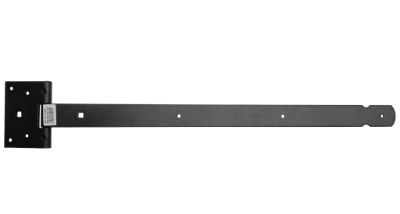 Hermic Kruisheng 600 mm zwart gecoat - voor poorten, deuren en schuttingen