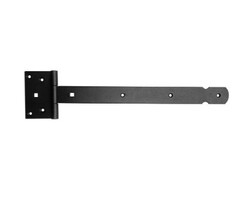 Hermic Kruisheng 400 mm zwart gestructureerd, 4 mm dik voor zware deuren