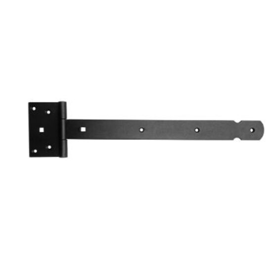 Hermic Kruisheng 400 mm zwart gestructureerd, 4 mm dik voor zware deuren