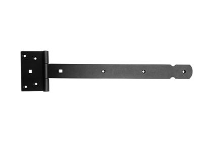 Hermic Kruisheng 400 mm zwart gestructureerd, 4 mm dik voor zware deuren