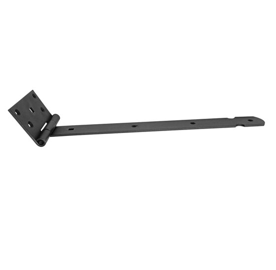 Hermic Kruisheng 400 mm zwart gestructureerd, 4 mm dik voor zware deuren