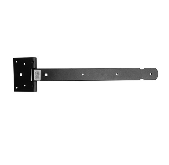 Hermic Kruisheng 400 mm zwart gestructureerd, 4 mm dik voor zware deuren