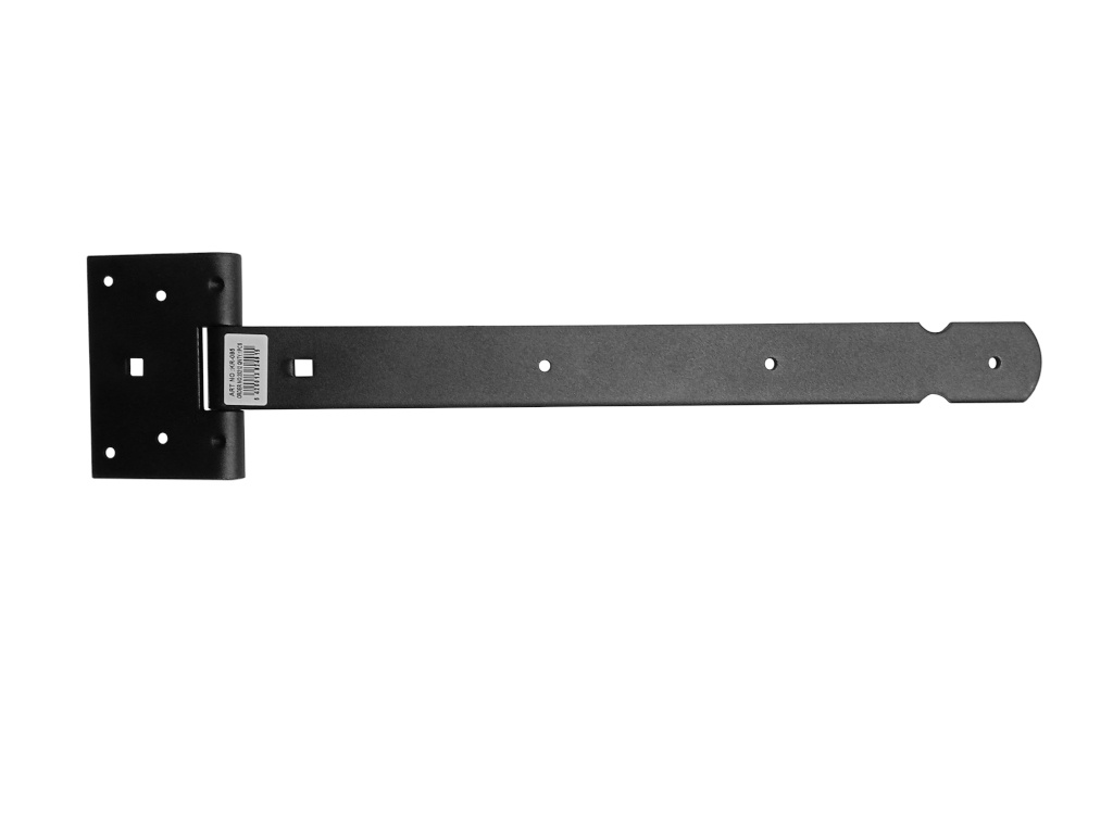 Hermic Kruisheng 400 mm zwart gestructureerd, 4 mm dik voor zware deuren
