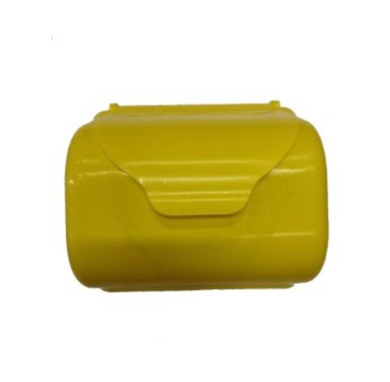 Hermic Gele kunststof brievenbus 250x225x150mm voor wandmontage