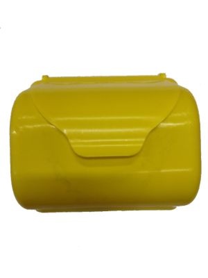 Hermic Gele kunststof brievenbus 250x225x150mm voor wandmontage