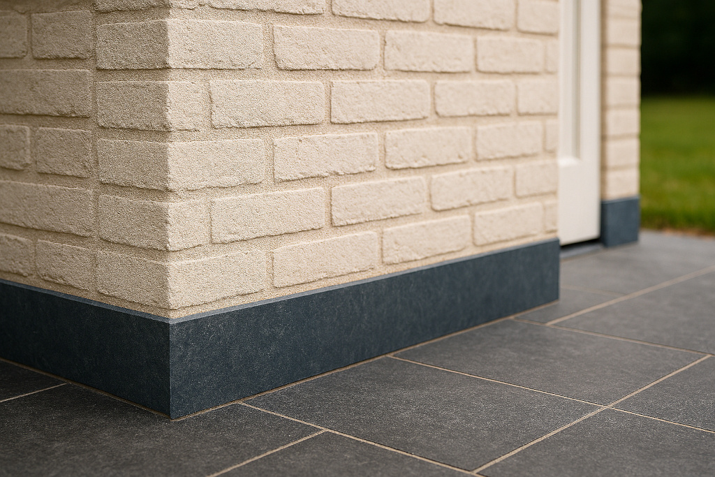 Hermic Plint onbehandeld 1000x250x20 mm natuursteen antraciet