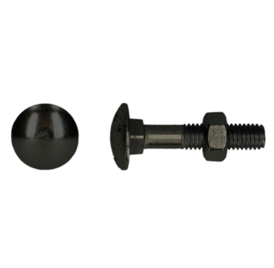 Slotbout met moer M8x60mm
