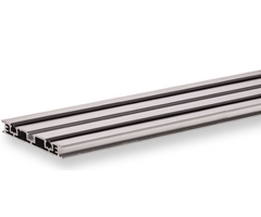 Aluminium profiel met rubber 2400mm