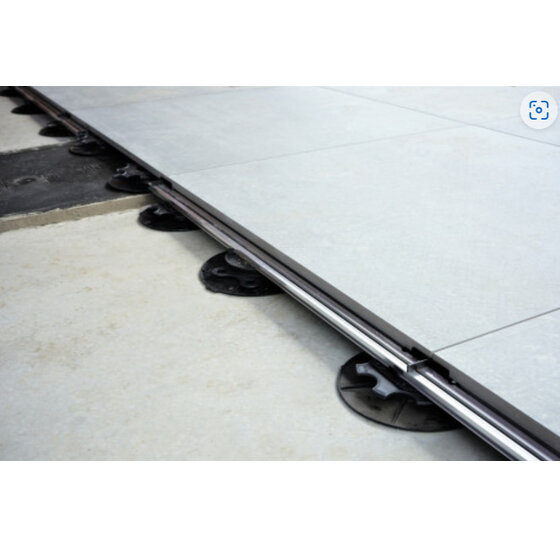 Aluminium profiel met rubber 2400mm