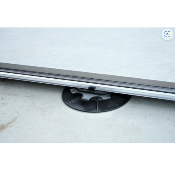 Aluminium profiel met rubber 2400mm
