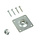 Betonpoer 100x100mm met verstelbare moer M16 en 5mm stelplaat