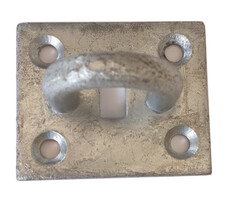 Plaat met beugel 65x55mm [5mm]