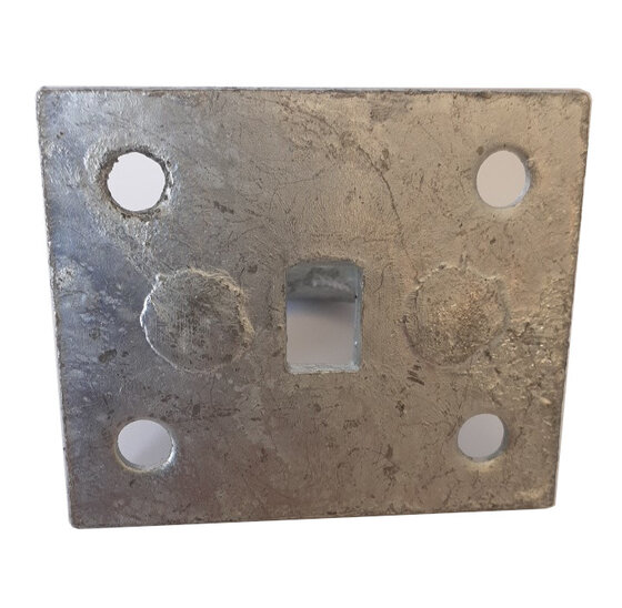 Plaat met beugel 65x55mm [5mm]