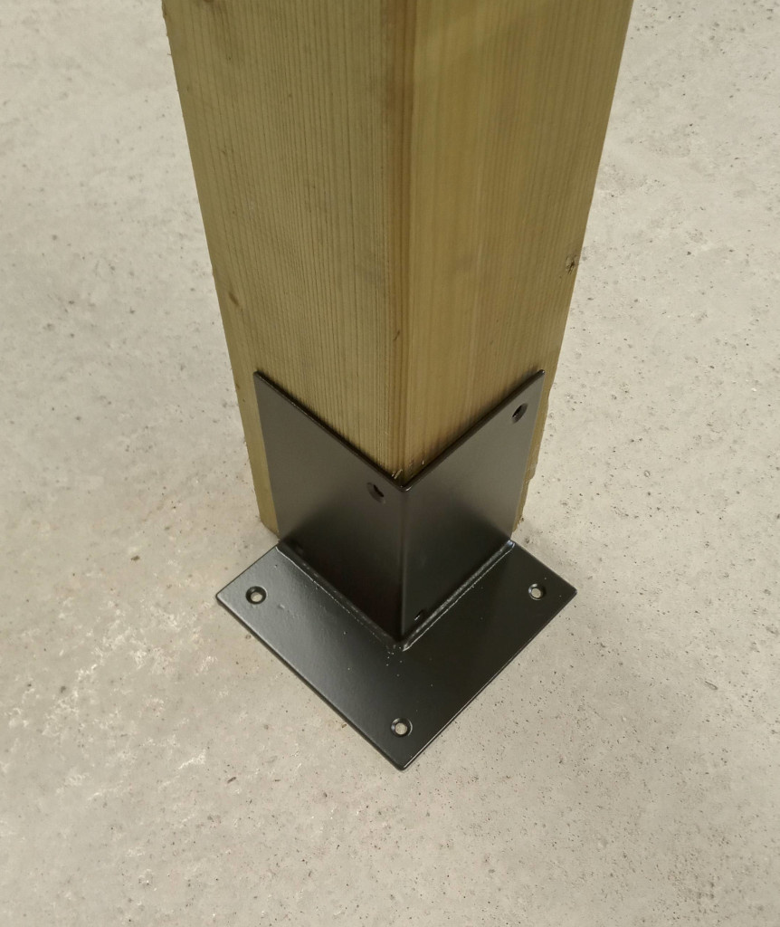 Houtverbinding voetstuk 240x240mm