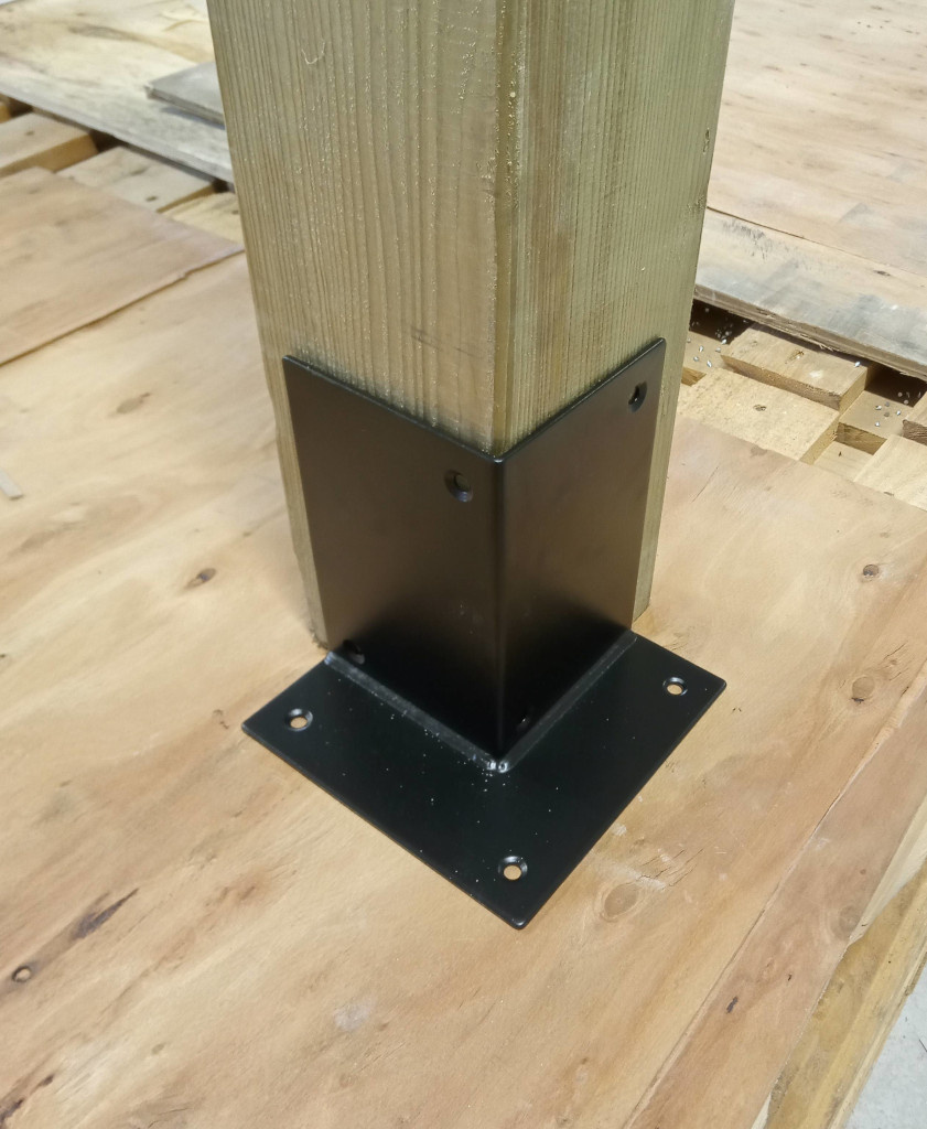 Houtverbinding voetstuk 240x240mm