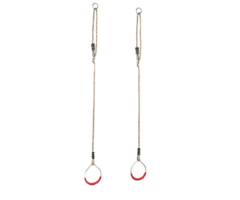 Gymnastiekringen metaal 120mm diameter met touw en verstelbare ophang