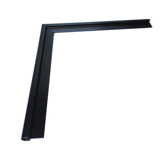 Buitenhoek kraaltrim 26 x 40 mm zwart voor nette hoekafwerking van kraaltrim