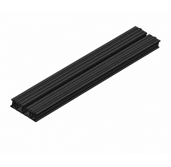Aluminium profiel met rubber 2400mm