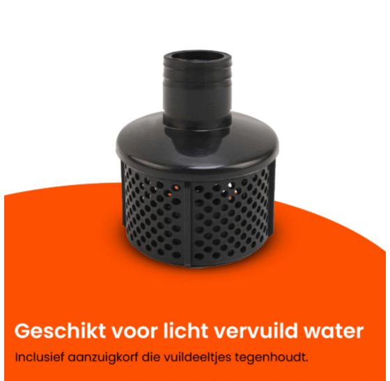 Benzine waterpomp 60.000 ltr/u met aluminium motorblok
