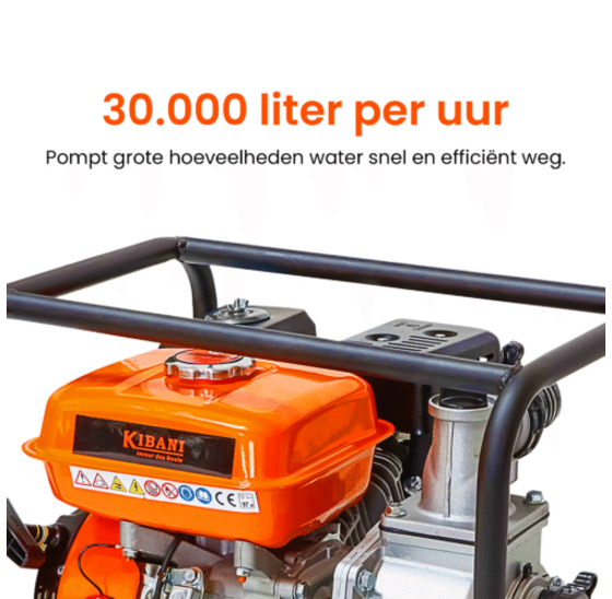 Waterpomp benzine 30.000 liter per uur Kibani