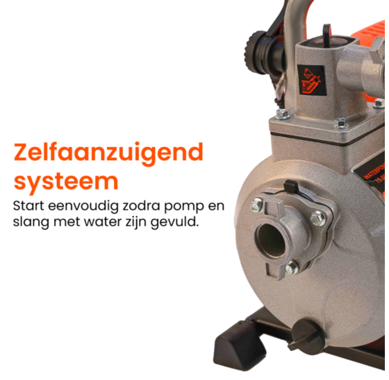 Kibani benzine waterpomp 15.000 liter/uur zelfaanzuigend