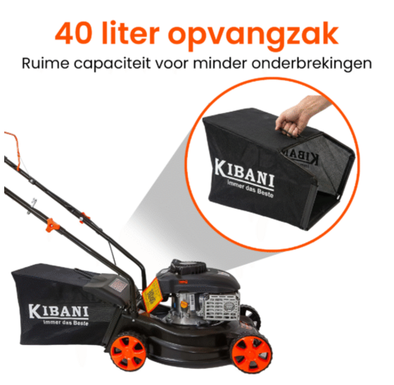 Benzine grasmaaier 41 cm maaibreedte 2.2 kW met opvangzak