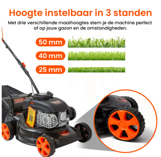 Benzine grasmaaier 41 cm maaibreedte 2.2 kW met opvangzak