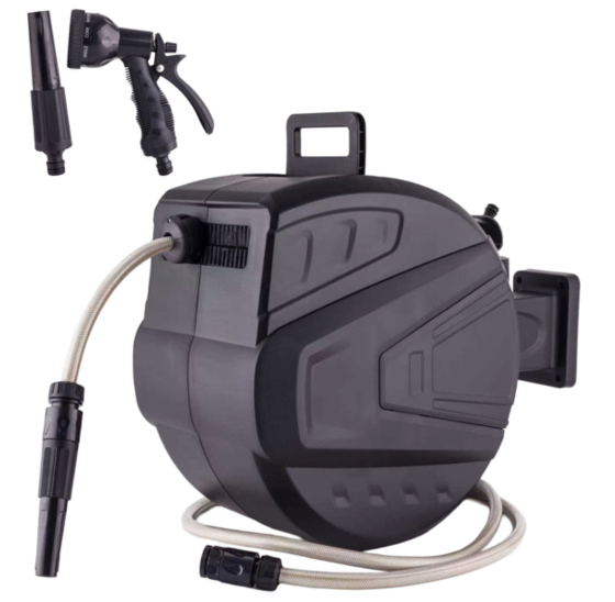 Waterslanghaspel automatisch 30m met 8 sproeistanden