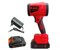 Kibani 21V accu turbofan bladblazer met 2.0Ah batterij